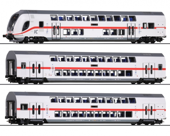 BRAWA 44507 H0 IC Doppelstockwagen, DB AG 3er-Set