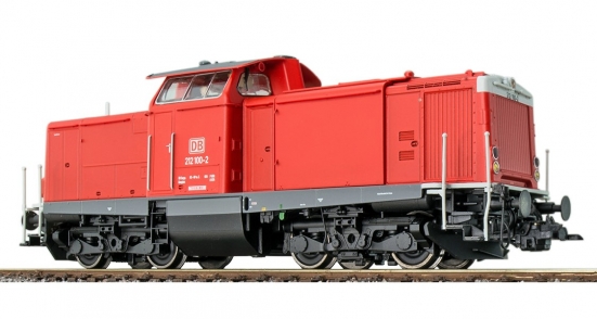 ESU 31575 H0 Diesellok BR 212 100, DB, verkehrsrot "Sound+Rauch"