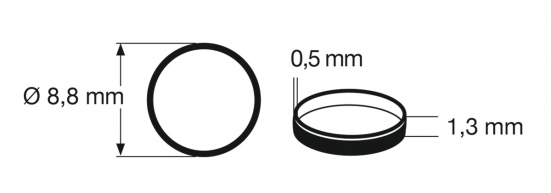 Fleischmann 948006 (00547004) N Haftreifen (10 Stück)