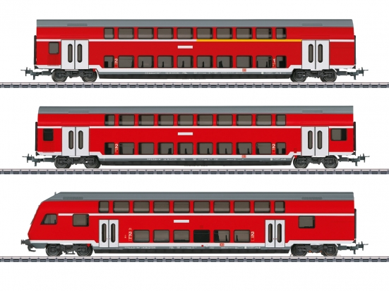 Märklin 40400 H0 Doppelstockwagen, DB AG 3er-Set