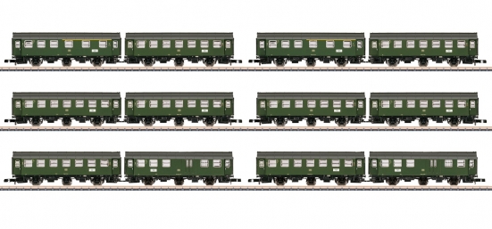 Märklin 87061 Spur Z Display mit 6 Umbauwagen-Paaren