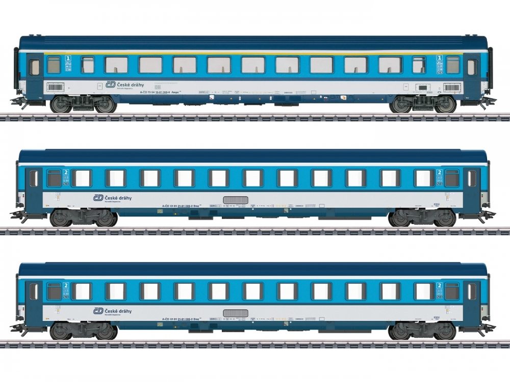 Märklin 42745 H0 Reisezugwagen, ČD 3er-Set