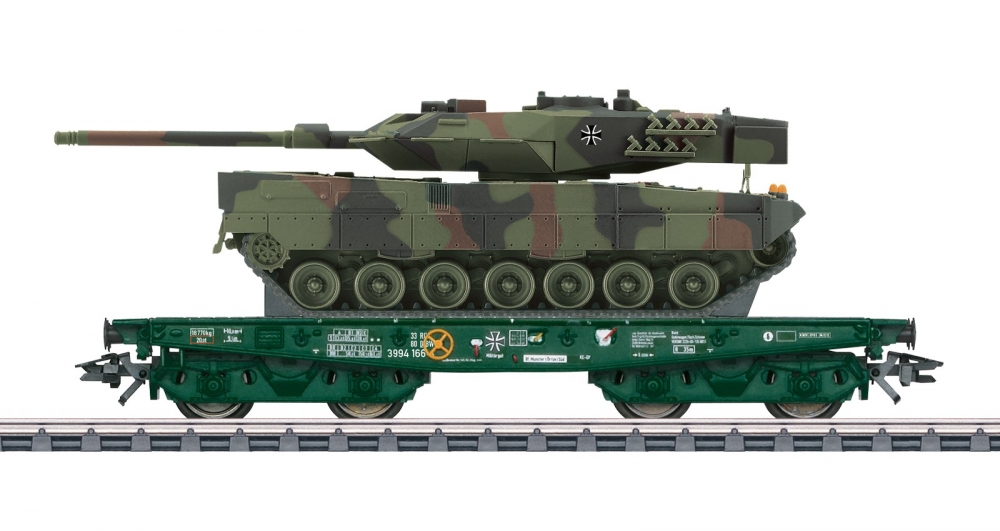 Märklin 48870 H0 Schwerlast-Flachwagen Rlmmps der Bundeswehr