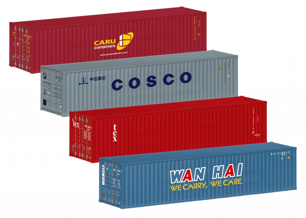 Märklin 76552 H0 Container 40ft. Fertigmodell 4er-Set