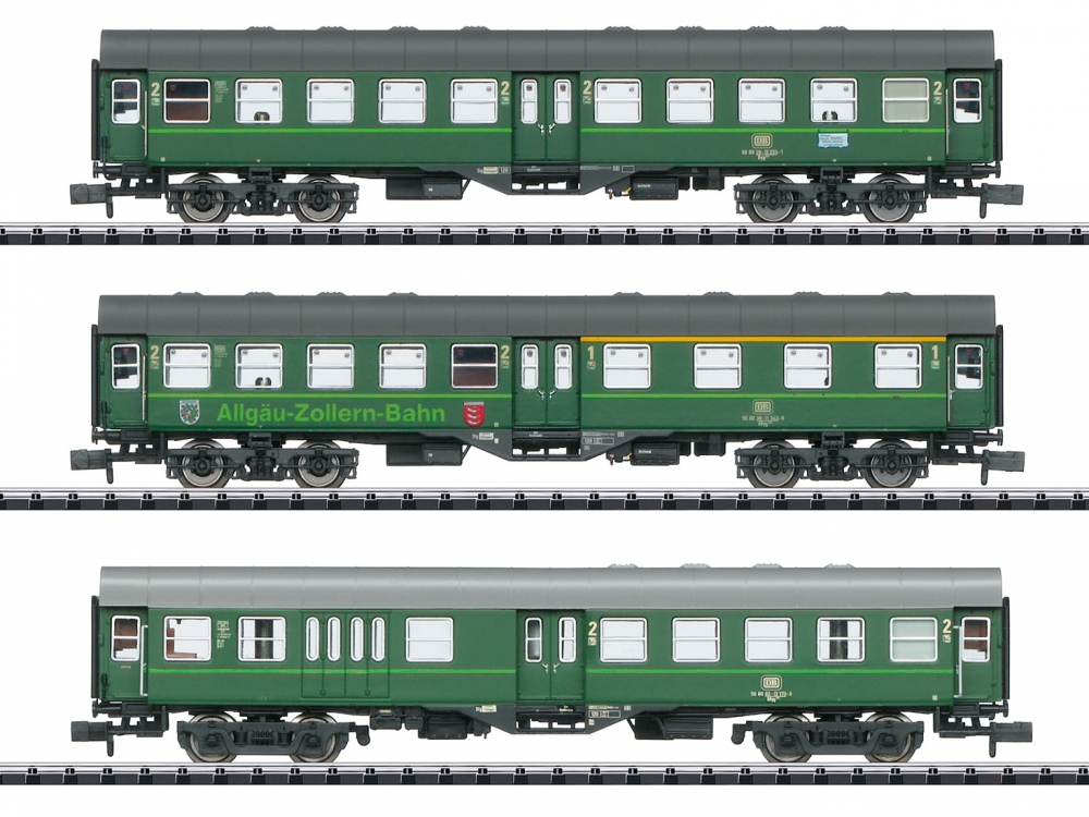 Minitrix 18453 N Personenwagen Umbauwagen, DB 3er-Set