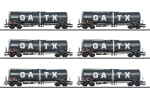 Märklin 47546 H0 Kesselwagen Zans, GATX 6er-Set